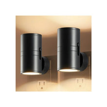 3000K Compact Soft Warm White LED Plug-In Night Light with Auto Sensor & Dimmer Control 2 Pack