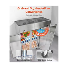 72 Inch Wide Commercial Reach-In Refrigerator and Freezer Combo Stainless Steel 3 Door Upright Food Storage Unit with 51 Cu.Ft
