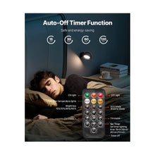 Adjustable Color Temperature Dimmable Rotatable LED Wall Lamps with Remote Control & Timer 2PCS
