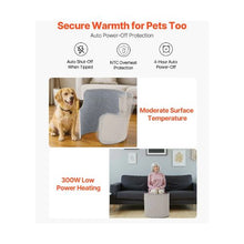 300W Electric Roll-Up Thermal Foot and Leg Heater for Indoor Home Office Comfort and Warmth