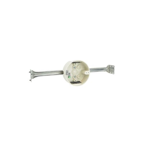4 Round Fiberglass Ceiling Fixture Mount Electrical Junction Box Off White 9364-BHGK (Pack of 24)