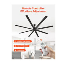 96 Inch Ultra-Large Indoor/Outdoor Ceiling Fan without Light Fixture And Remote Control