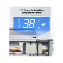 60 Inch Commercial Sandwich Prep Refrigerator, 15.4 Cu. Ft. 16-Pan Food Prep Table