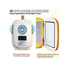 Compact 4L Mini Cosmetic Refrigerator with Cooling & Warming Function for Cosmetics and Beverages White