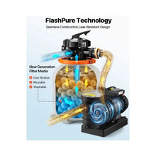 FlashPure 12 Inch Capacity Sand Filtration Pump for Above-Ground Swimming Pools