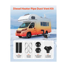 3 Inch 5KW–8KW Diesel Heater Air Duct Vent Kit with Dual Outlet Pipes and Y Connector
