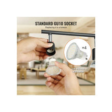 3000K Indoor 4 Head LED Track Light with Adjustable Arms Kit For Kitchen & Living Room
