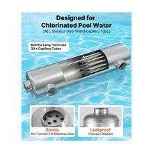 High Efficiency 600K BTU Swimming Pool Heat Transfer Exchanger for Indoor and Outdoor Spa & Hot Tub Heating Applications