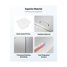 72 Inch Commercial Salad & Sandwich Prep Table Refrigerator with 30 Ingredient Pans and Stainless Steel Worktop