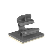 Adhesive Backed Latching Wire Clip Gray LWC19-A-C14 (Pack of 100)