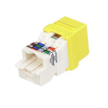 Unshielded UTP RJ45 Category 6 Keystone Jack Module Yellow NK6TMYL