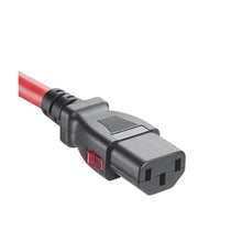 2FT Dual Locking IT Power Cord Red LPCA01-X
