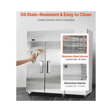  72 Inch Wide Commercial Reach-In Refrigerator and Freezer Combo Stainless Steel 3 Door Upright Food Storage Unit with 51 Cu.Ft