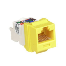 Unshielded UTP RJ45 Category 6 Keystone Jack Module Yellow NK6TMYL