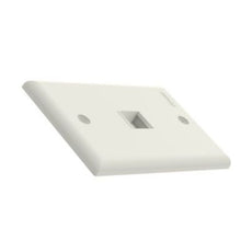 1 Port Single Gang Flush Mount Faceplate With Label Off White NK1FNIW