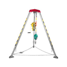 2600 lbs Heavy Duty Confined Space Tripod Rescue Kit 8 ft Adjustable Legs, 98 ft Cable Winch & Fall Protection System