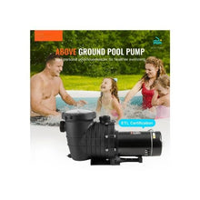 Multi-Use 1 HP Durable 110V/220V Single Speed Pool Pump for Hot Tubs, Spas & Pools