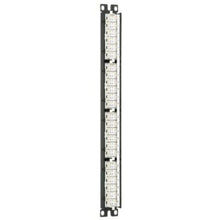 24 Port Flat Pre Populated Patch Panel Punchdown Black NK5EPPG24Y