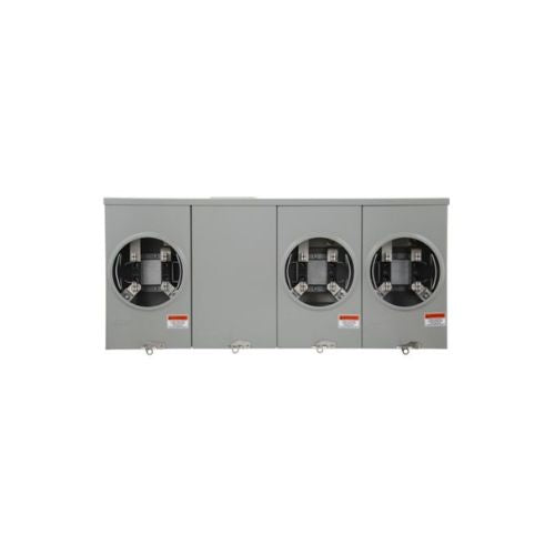 3 Gang 200A 600V Single Phase Four Jaw Meter Socket 1008843CH