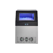 High Capacity 440 lbs Commercial Stainless Steel Ice Maker with 85 lb Ice Storage Bin for Hotels, Cafes & Bars