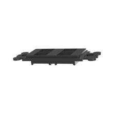 4 Ports Rectangular Flat Module Adapter Frame Black NK4RMFBL