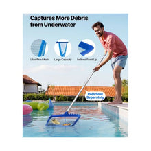 4 Piece Swimming Pool Cleaning Kit 2 Detachable Pool Brushes & 2 Skimmer Nets for In-Ground and Above Ground Pools