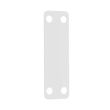 Four Holes Stainless Steel Marker Plate White MP350-C (Pack of 100)