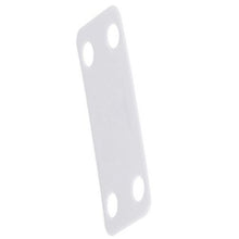 Four Holes Stainless Steel Marker Plate White MP350-C (Pack of 100)