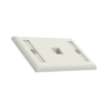 1 Port Single Gang Flush Mount Faceplate With Label White NK1FWHY