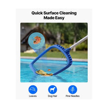 4 Piece Swimming Pool Cleaning Kit 2 Detachable Pool Brushes & 2 Skimmer Nets for In-Ground and Above Ground Pools