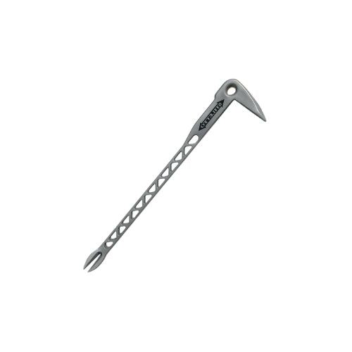 12 Inch Heavy Duty Titanium Claw Bar With Dimpler Tool Silver TICLW-12