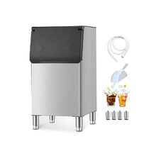 Stainless Steel Commercial Ice Storage Bin 300 lb Capacity with Adjustable Rubber Feet