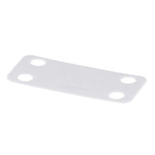Four Holes Stainless Steel Marker Plate White MP350-C (Pack of 100)