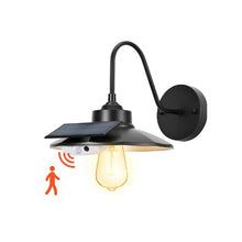 Farmhouse Waterproof Solar Powered Entryway Barn Style Wall Light Fixture With Motion Sensor