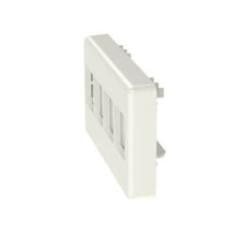 4 Port Flat Threaded Mount Furniture Faceplate Off White NK4MFIW