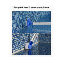 4 Piece Swimming Pool Cleaning Kit 2 Detachable Pool Brushes & 2 Skimmer Nets for In-Ground and Above Ground Pools