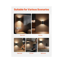 3000K Compact Soft Warm White LED Plug-In Night Light with Auto Sensor & Dimmer Control 2 Pack