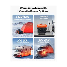 12V/24V All-in-One 1.1 Gal Diesel Air Heater with Fast Heating Technology with LCD Display