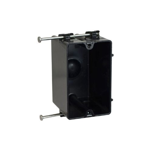 Nonmetallic Single Gang PVC Electrical Enclosure Box Black P-181QT