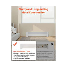 Standard 3 ft Electric Baseboard Heater Cover Replacement Easy Installation