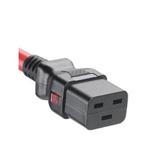 2FT Dual Locking IT Power Cord IEC C20 to IEC C19 Red LPCB01-X