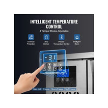 Heavy Duty Commercial Blast Chiller Freezer 80 L Stainless Steel Rapid Cooling Cabinet with 3 Tray Capacity
