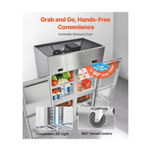 48 Inch Stainless Steel Commercial Upright Refrigerator & Freezer Combo with Digital Temperature Control