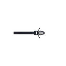Weather Resistant Standard Wing Push Mount Tie Releasable Black PRWP1.5S-D0 (Pack Of 500)