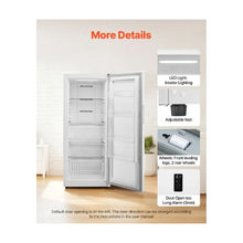 17 Cu.Ft Frost-Free Convertible Upright Refrigerator Freezer featuring Electronic Temperature Control Flexible Storage Shelves