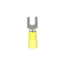 Vinyl Standard Expanded Entry Loose Piece Fork Terminal Yellow PV10-8FX-L (Pack Of 50)