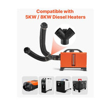 3 Inch 5KW–8KW Diesel Heater Air Duct Vent Kit with Dual Outlet Pipes and Y Connector