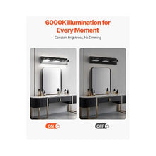 6000K Waterproof Modern Decorative 3-Light LED Wall Mounted Bathroom Light Fixture for Indoor Use