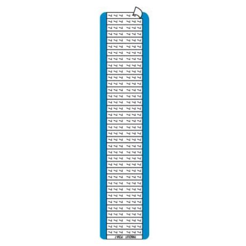 Vinyl Cloth Pre Printed Wire Marker Card White PCM-12 (Pack of 25)