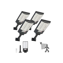 IP65 Waterproof Outdoor 500W Solar Powered Motion Sensor LED Street Light 4 Pack